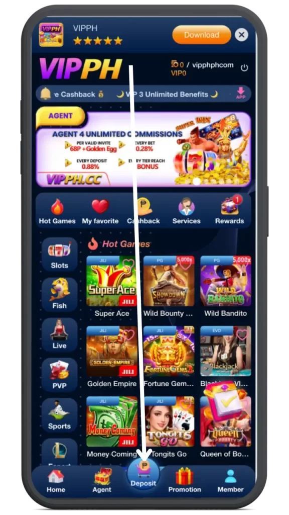 vipph deposit