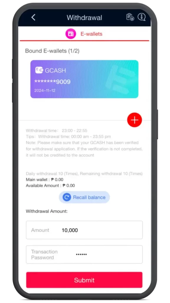 vipph withdraw